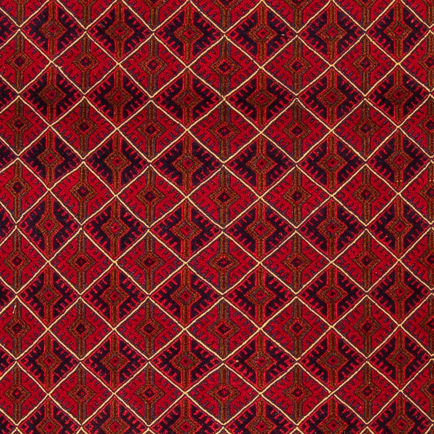 Tapis Kelim - Oriental - 196 x 136 cm - rouge foncé
