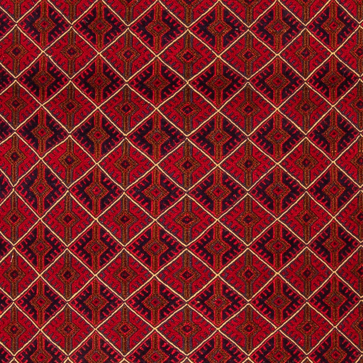 Tapis Kelim - Oriental - 196 x 136 cm - rouge foncé