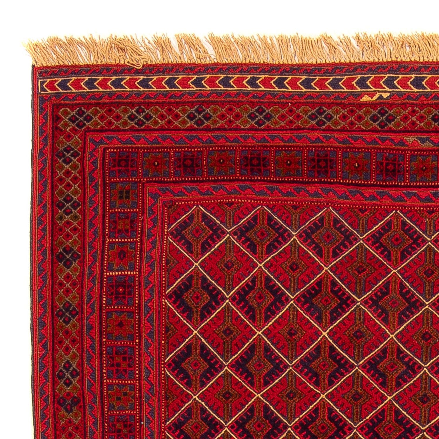 Tapis Kelim - Oriental - 196 x 136 cm - rouge foncé