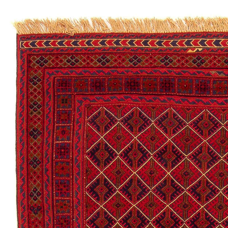 Tapis Kelim - Oriental - 196 x 136 cm - rouge foncé
