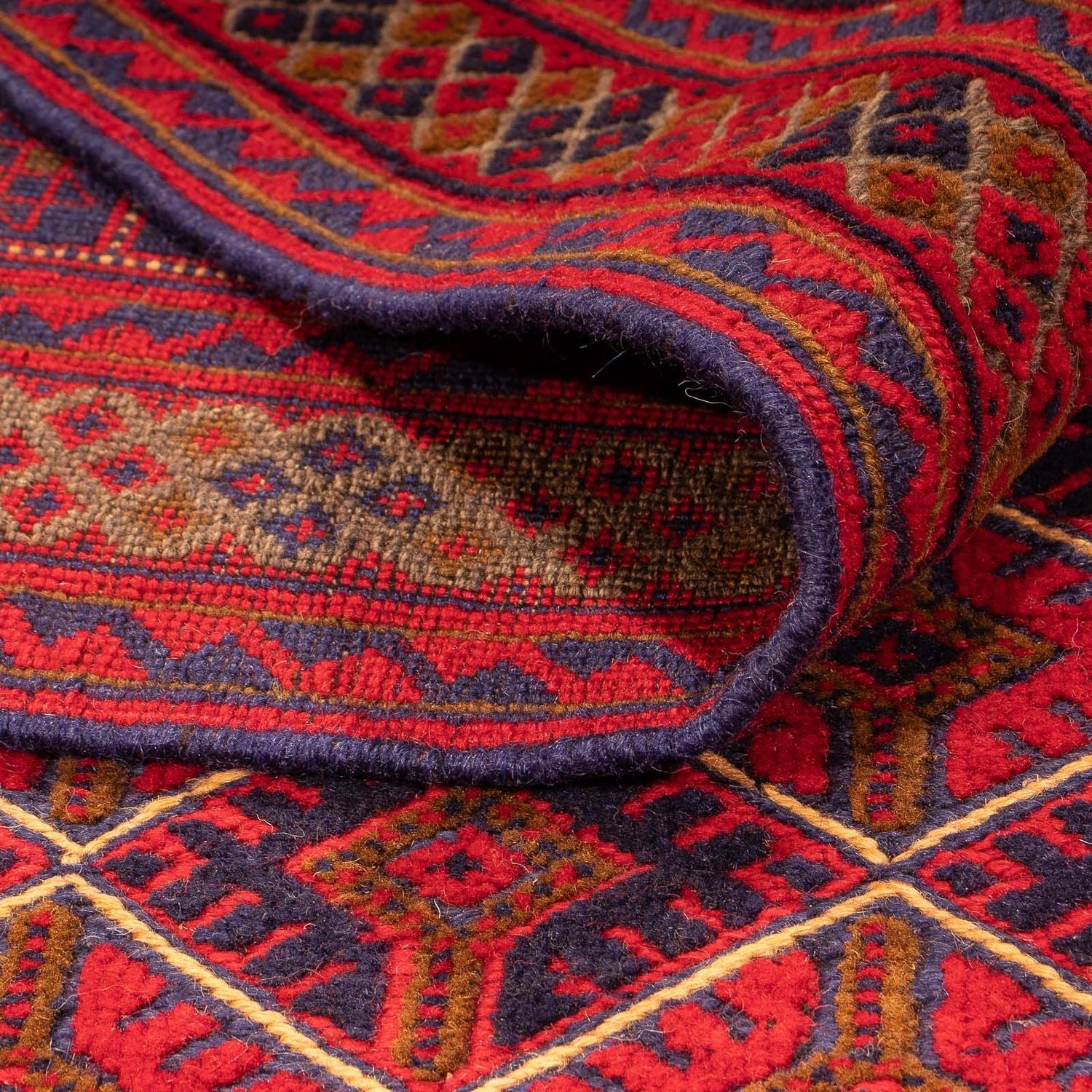 Tapis Kelim - Oriental - 196 x 136 cm - rouge foncé