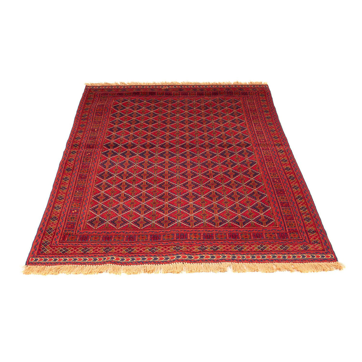 Tapis Kelim - Oriental - 196 x 136 cm - rouge foncé