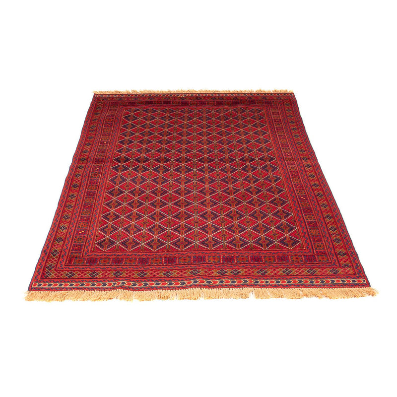 Tapis Kelim - Oriental - 196 x 136 cm - rouge foncé