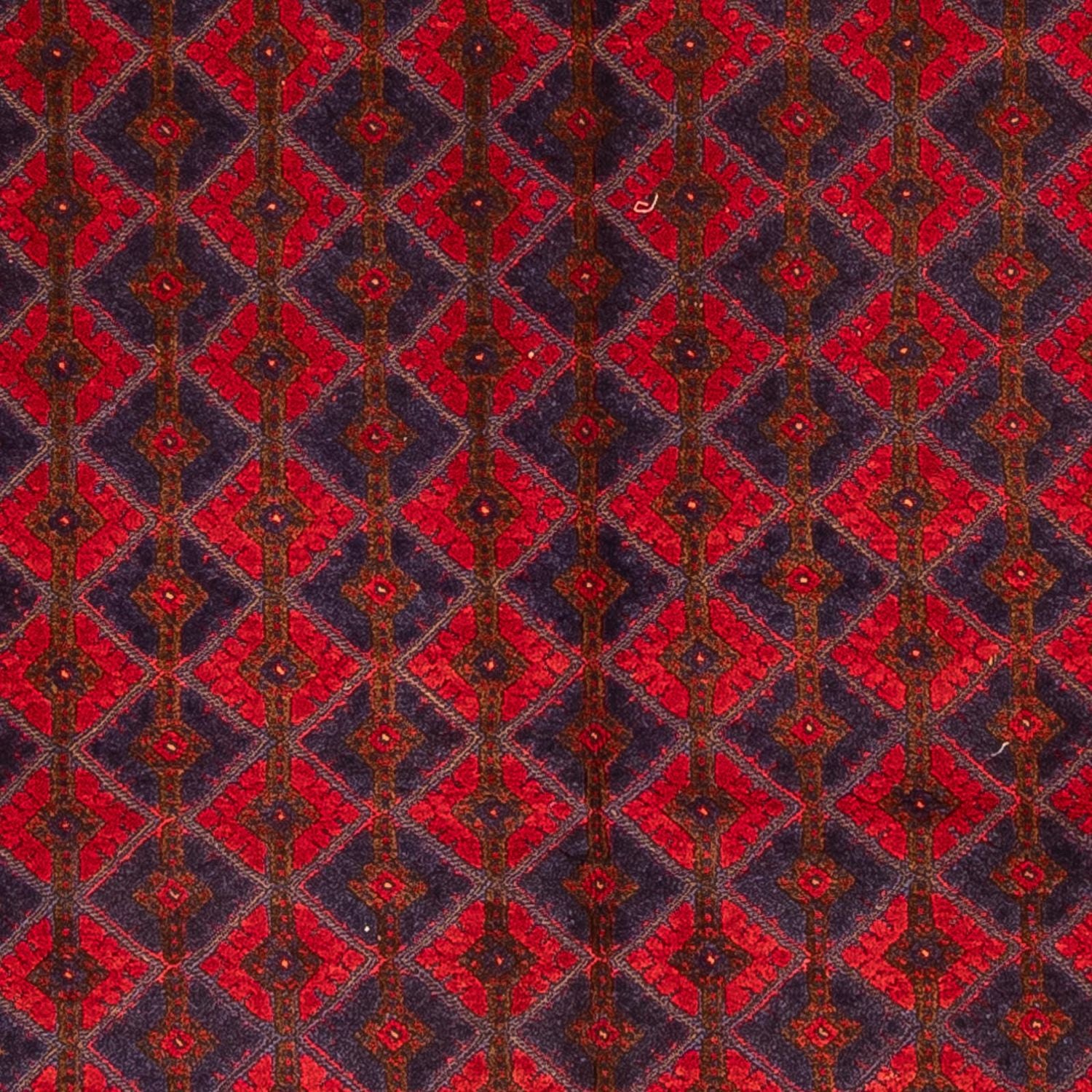 Tapis Kelim - Oriental carré  - 187 x 158 cm - rouge foncé