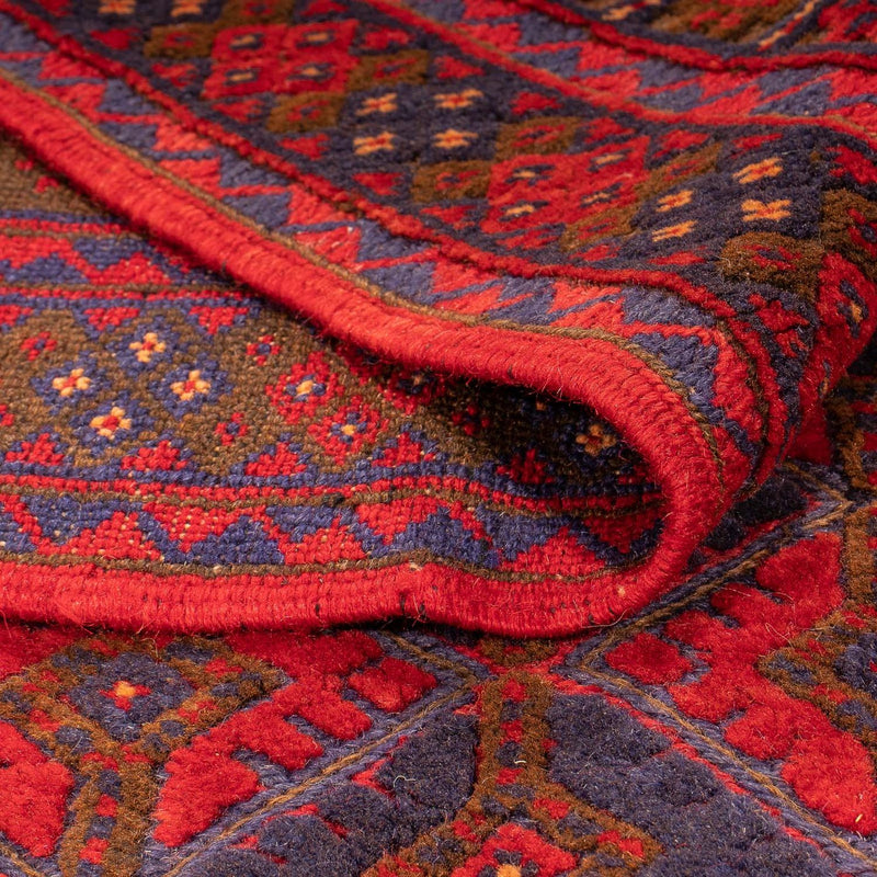 Tapis Kelim - Oriental carré  - 187 x 158 cm - rouge foncé