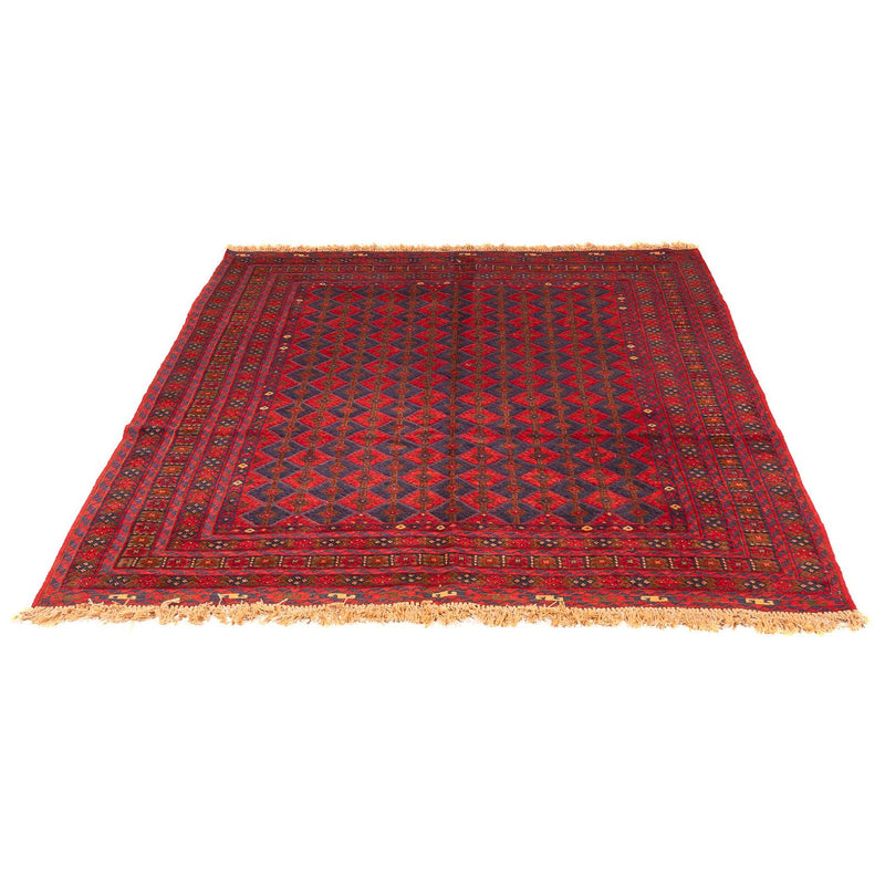 Tapis Kelim - Oriental carré  - 187 x 158 cm - rouge foncé