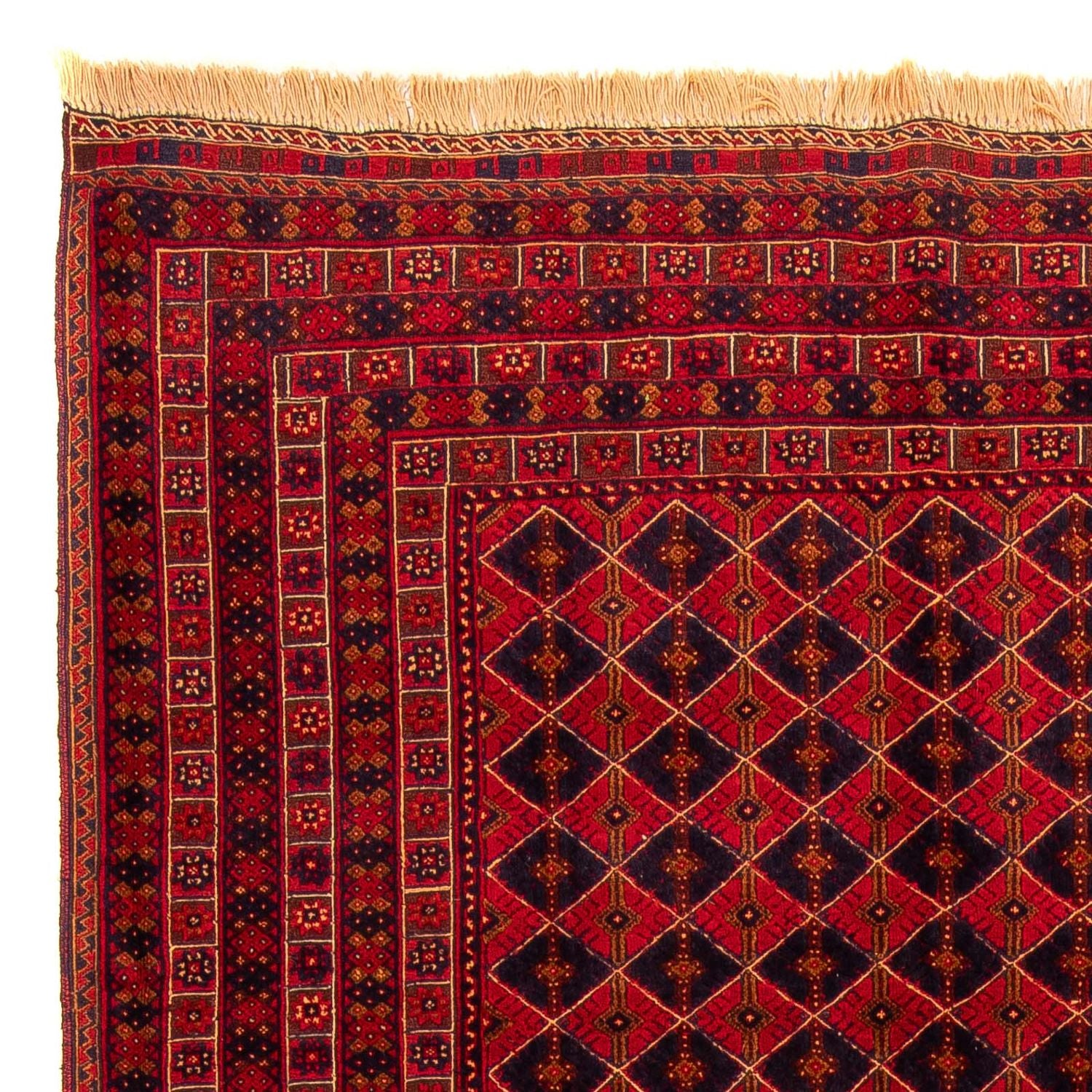 Tapis Kelim - Oriental - 296 x 196 cm - rouge foncé