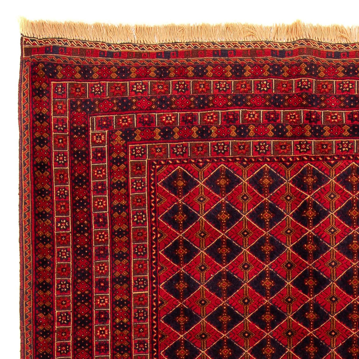 Kilim afghan Tapis 196x296cm - rouge foncé