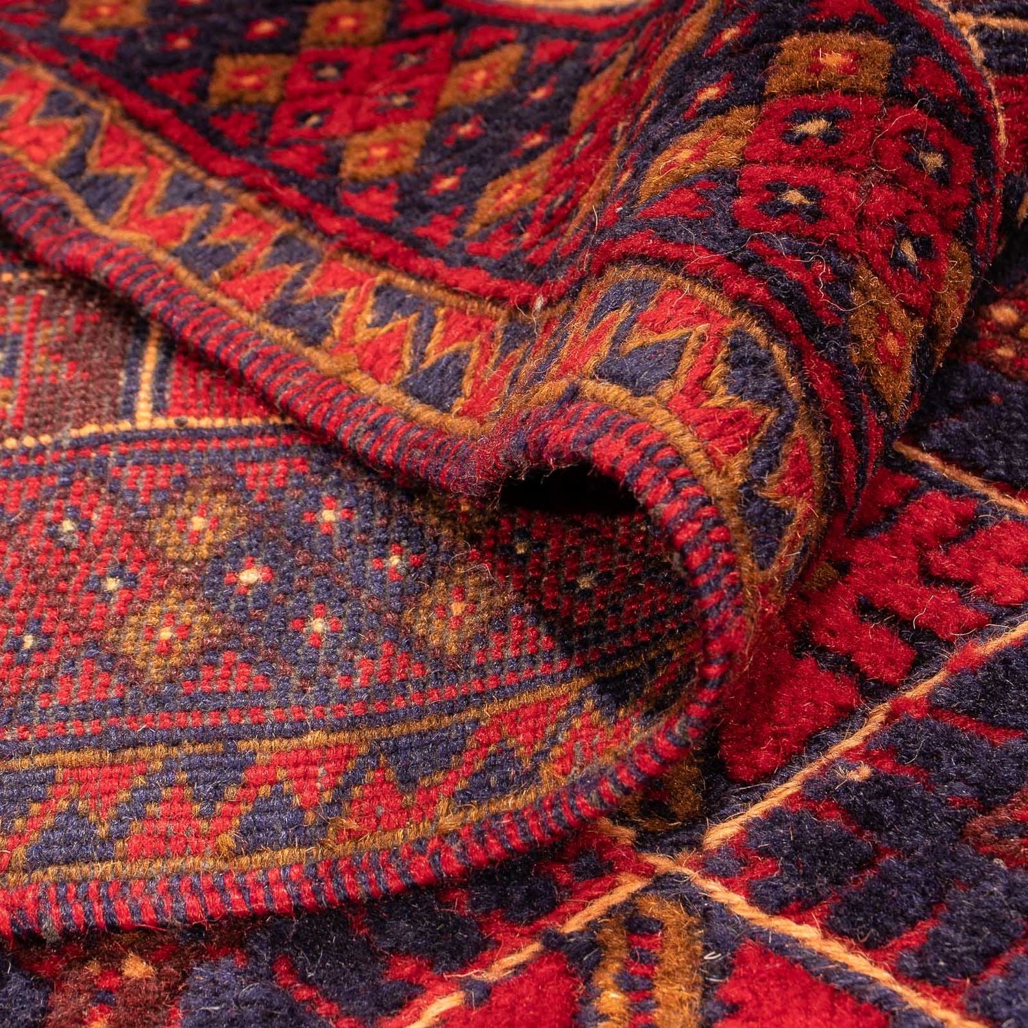 Tapis Kelim - Oriental - 296 x 196 cm - rouge foncé