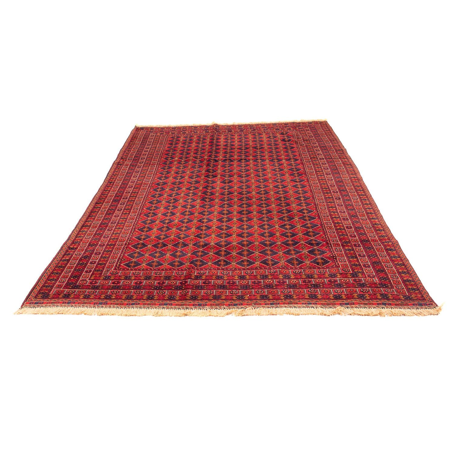 Tapis Kelim - Oriental - 296 x 196 cm - rouge foncé