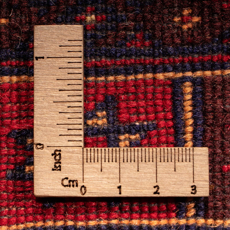 Kilim afghan Tapis 196x296cm - rouge foncé