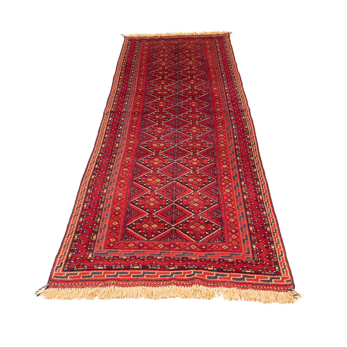 Tapis de couloir Tapis Kelim - Oriental - 279 x 81 cm - rouge foncé