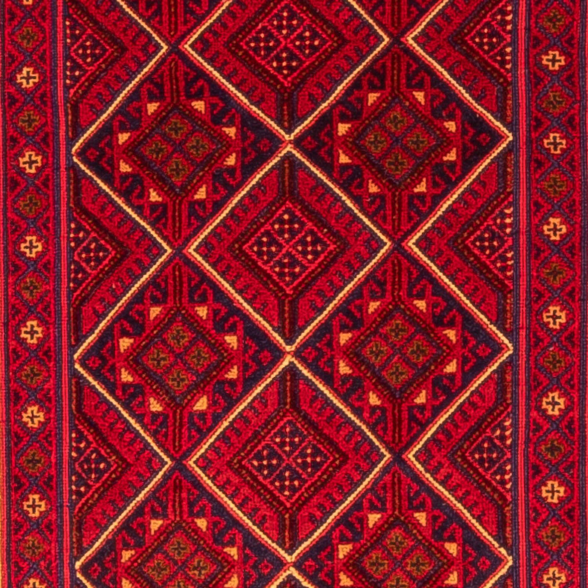 Tapis de couloir Tapis Kelim - Oriental - 280 x 69 cm - rouge foncé
