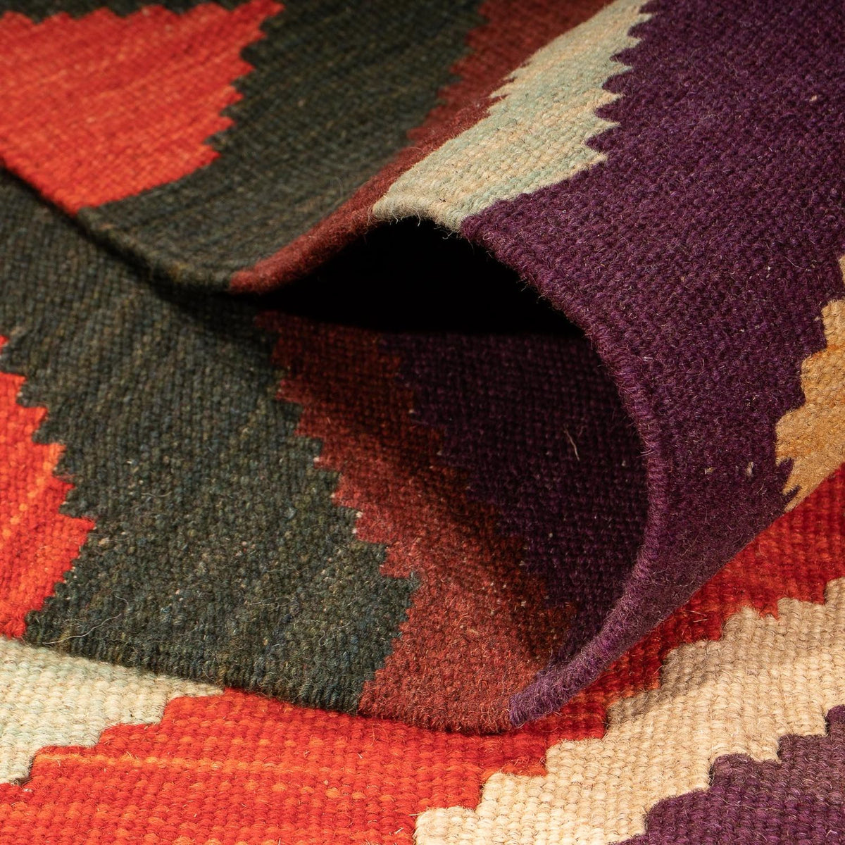 Tapis Kelim - Splash - 203 x 145 cm - multicolore