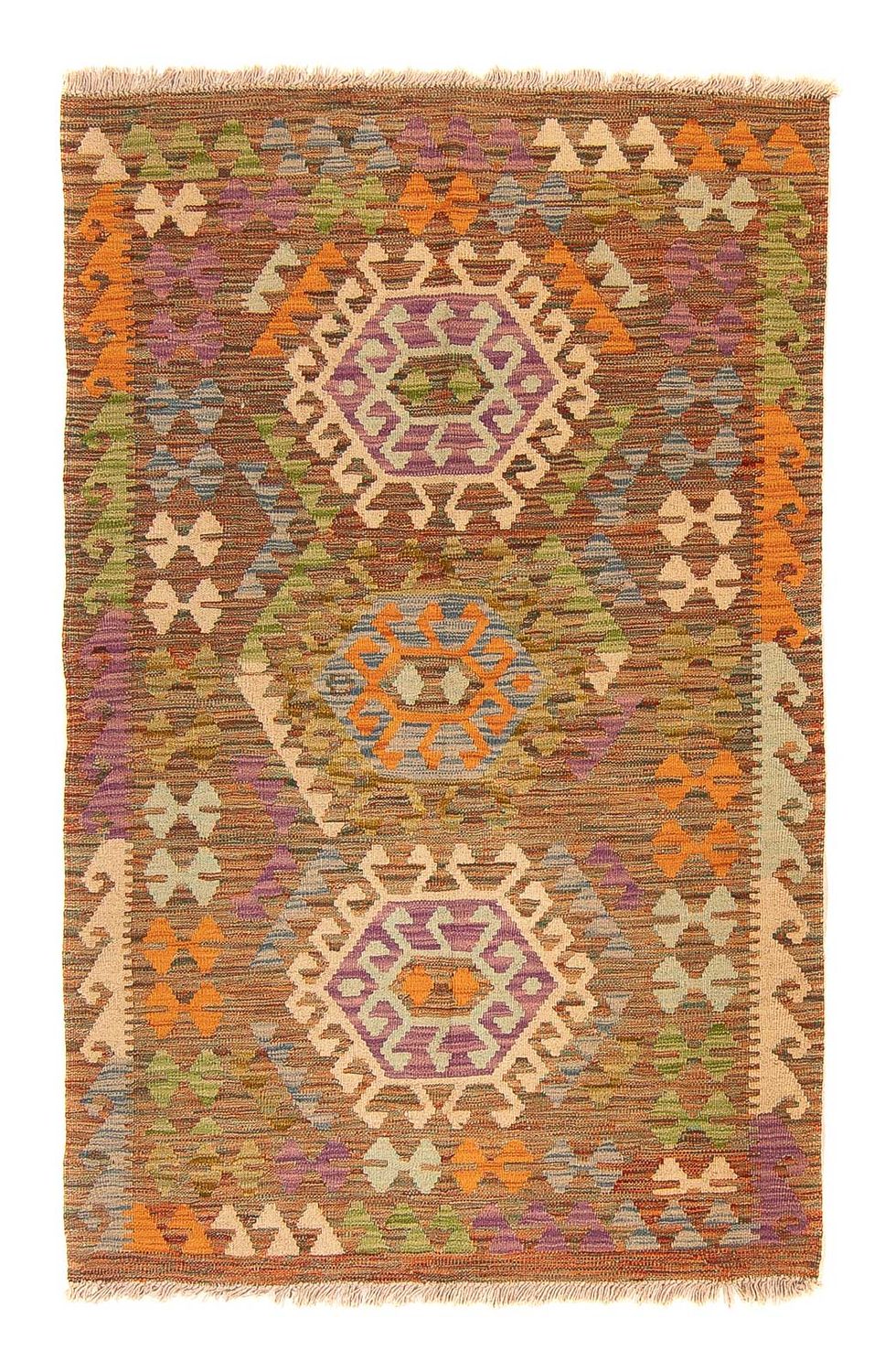 Tapis Kelim - Splash - 155 x 98 cm - multicolore
