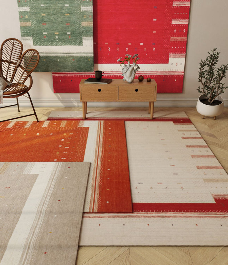 Tapis Gabbeh - Loribaft Softy - Aurora Flair - carré