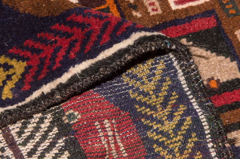 Tapis Belutsch - 140 x 85 cm - multicolore