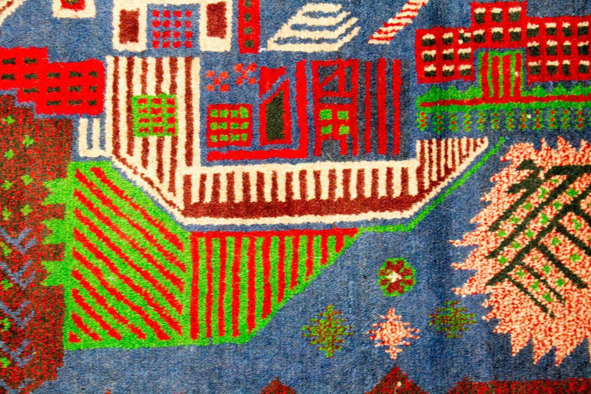 Tapis Belutsch - 135 x 89 cm - multicolore