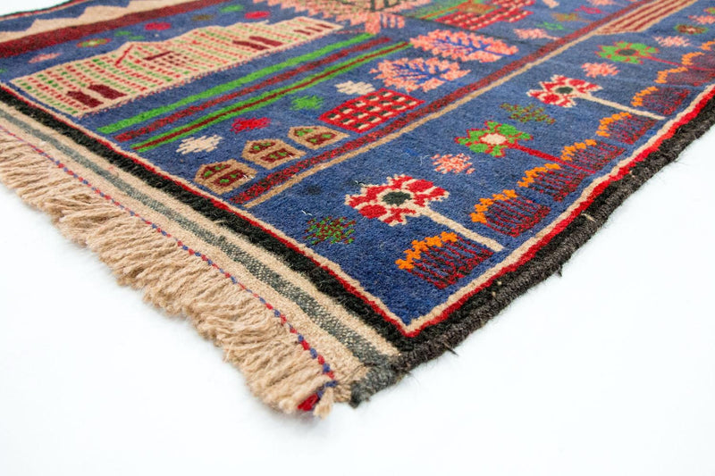 Tapis Belutsch - 135 x 89 cm - multicolore
