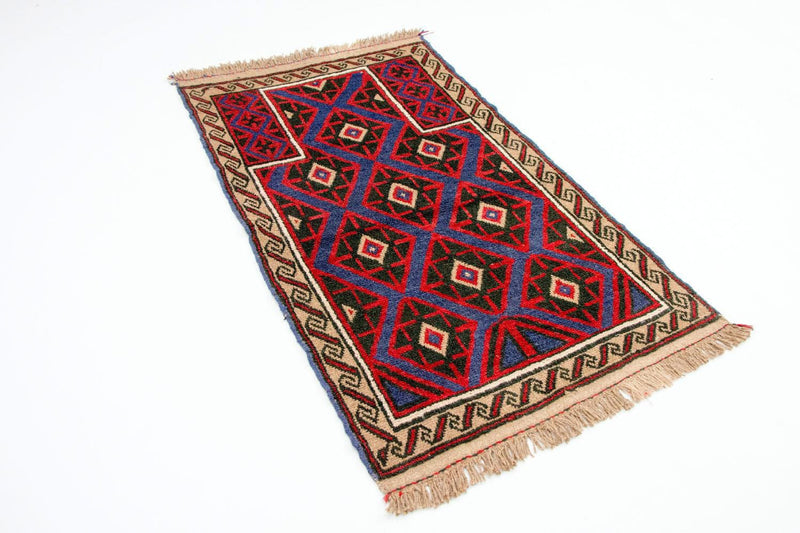 Tapis Belutsch - 135 x 82 cm - rouge