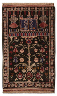 Tapis Belutsch - 133 x 77 cm - marron