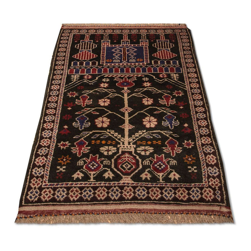 Tapis Belutsch - 133 x 77 cm - marron