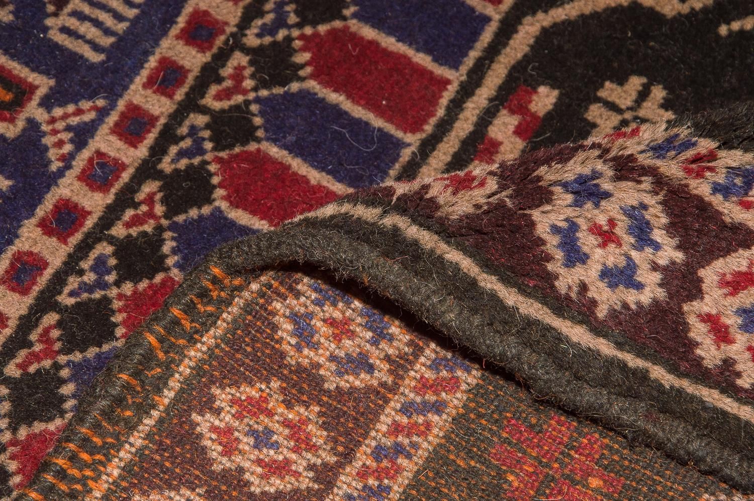 Tapis Belutsch - 133 x 77 cm - marron