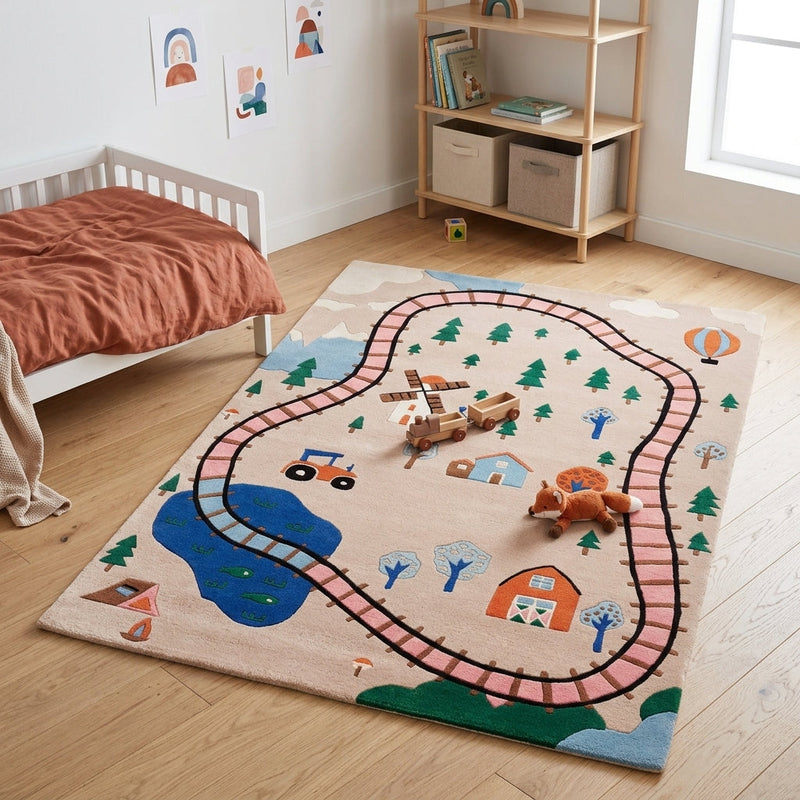 Train Tapis Enfant