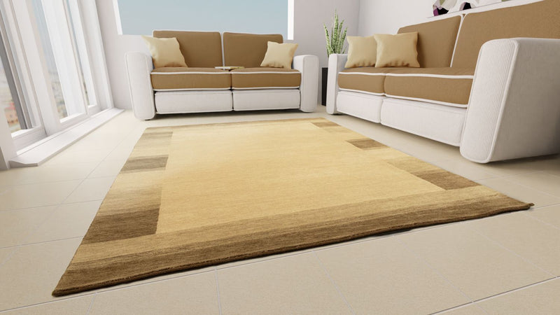 Tapis Gabbeh - Indus - 160 x 90 cm - beige