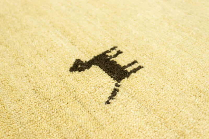 Tapis de couloir Tapis Gabbeh - Indus - 200 x 80 cm - beige