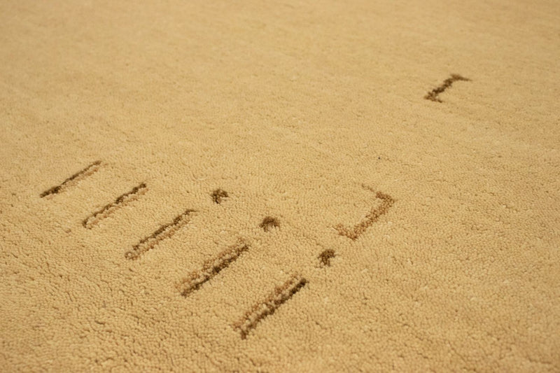 Tapis de couloir Tapis Gabbeh - Indus - 400 x 80 cm - beige