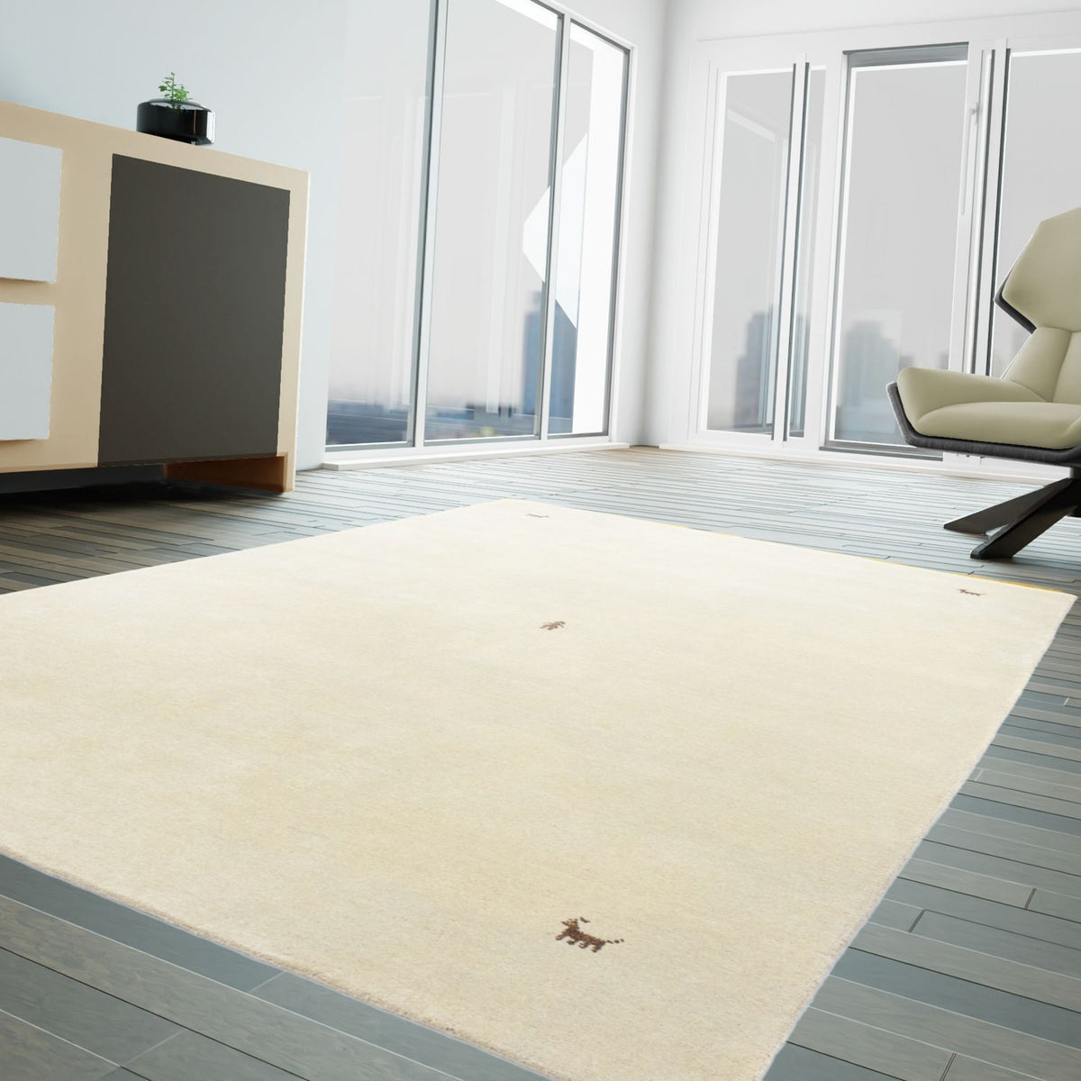 Tapis Gabbeh - Softy - 300 x 250 cm - beige