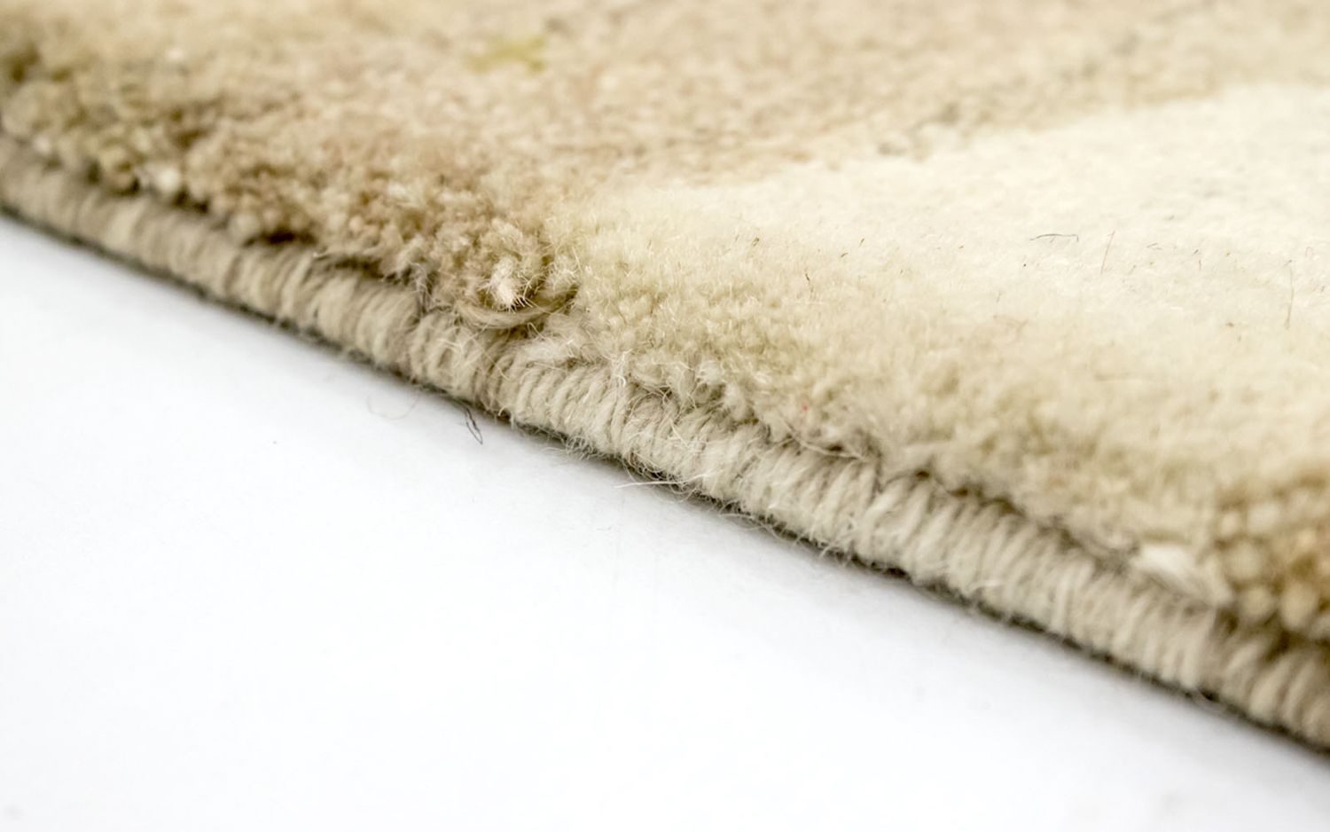 Tapis de couloir Tapis Gabbeh - Indus - 240 x 80 cm - beige