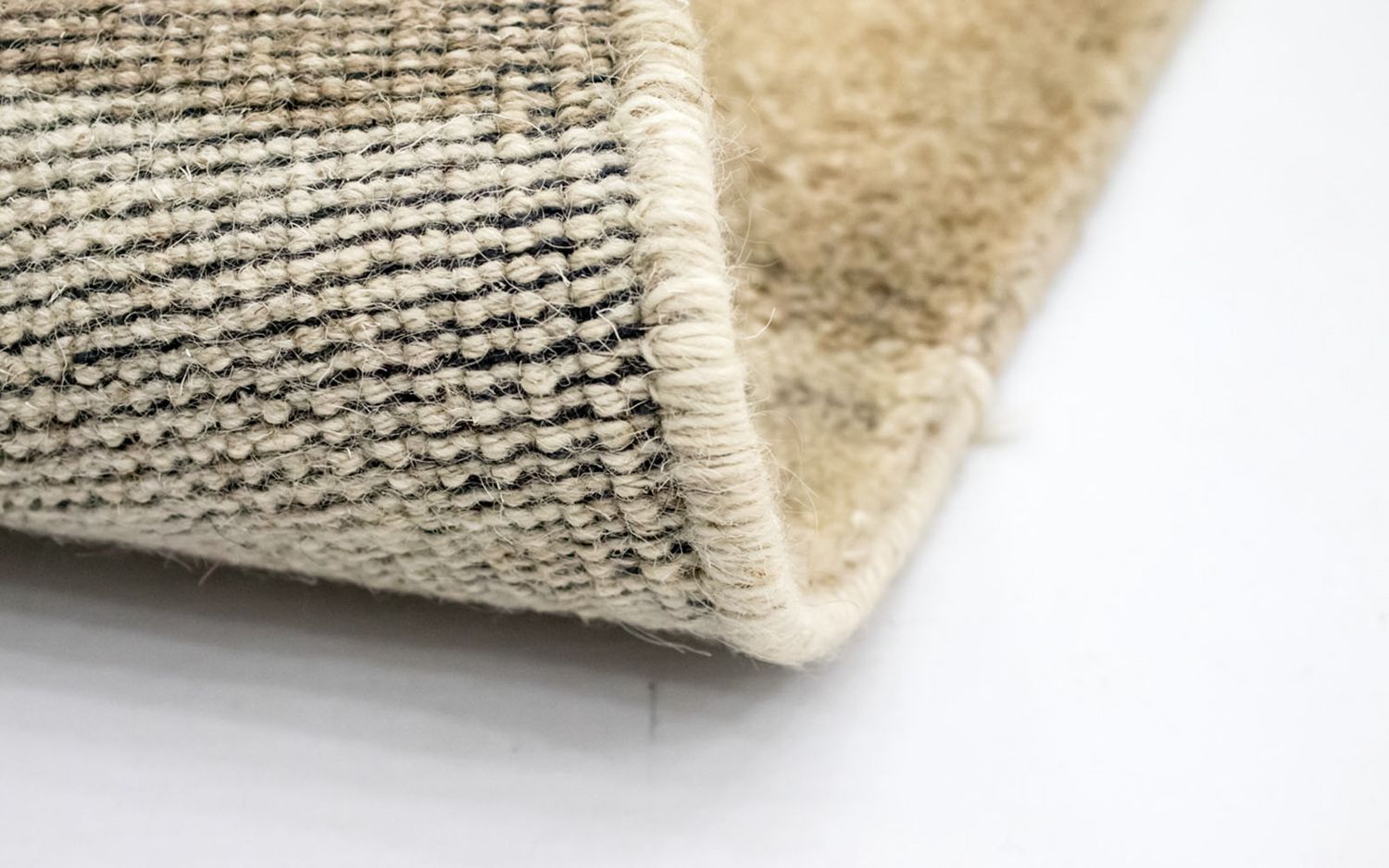 Tapis de couloir Tapis Gabbeh - Indus - 240 x 80 cm - beige