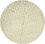 Tapis Népalais ronde  - 150 x 150 cm - beige