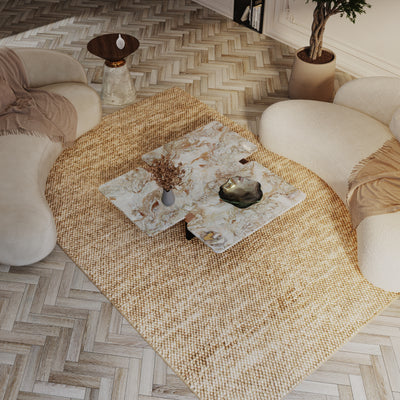 Tapis en laine - Boule en feutre - Mosaik - ronde