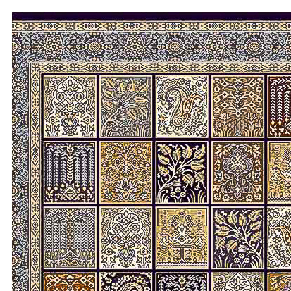 Tapis oriental tissé