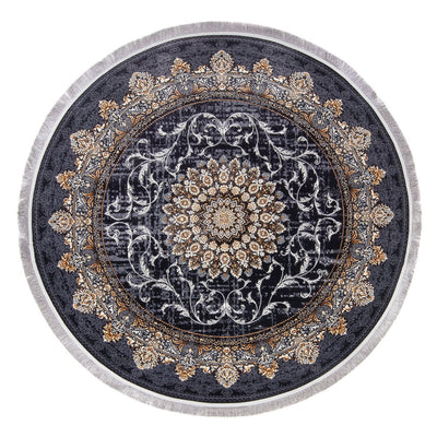 Tapis oriental tissé - Saffron Sensations - ronde