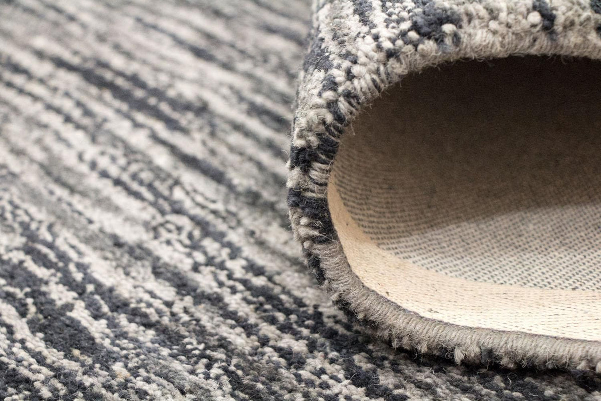 Tapis en laine - 240 x 155 cm - noir