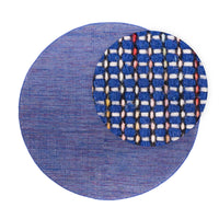 Tapis Kelim - Tendance ronde  - 200 x 200 cm - bleu