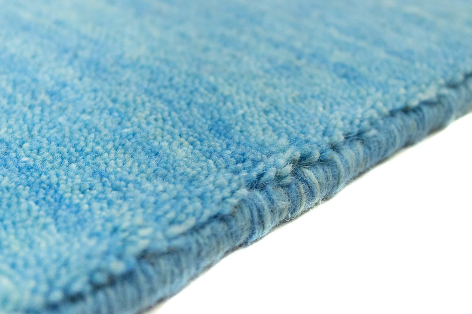 Tapis Gabbeh - Indus - 250 x 200 cm - bleu clair