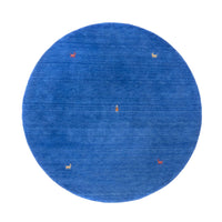 Tapis Gabbeh - Softy ronde  - 250 x 250 cm - bleu