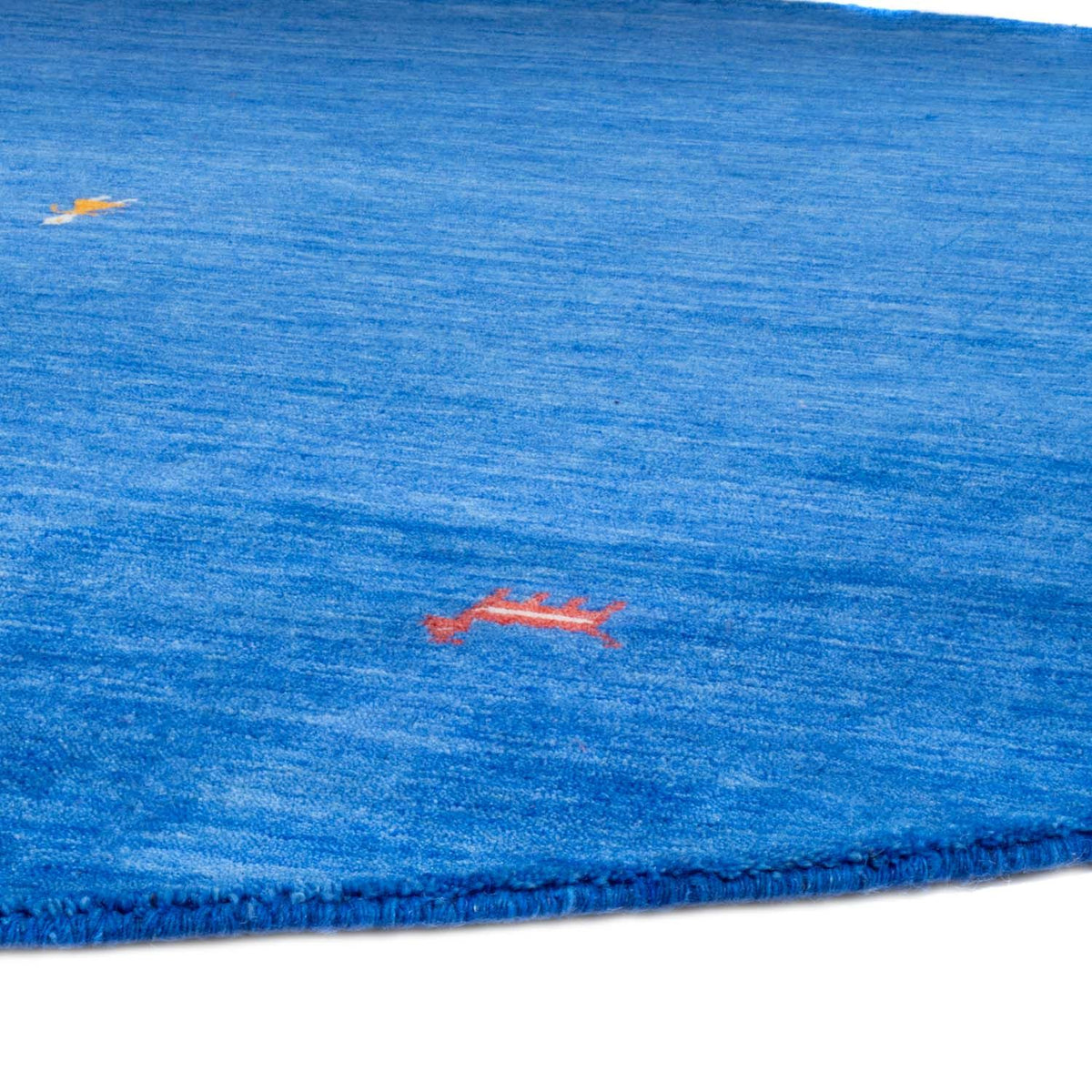 Tapis Gabbeh - Softy ronde  - 250 x 250 cm - bleu