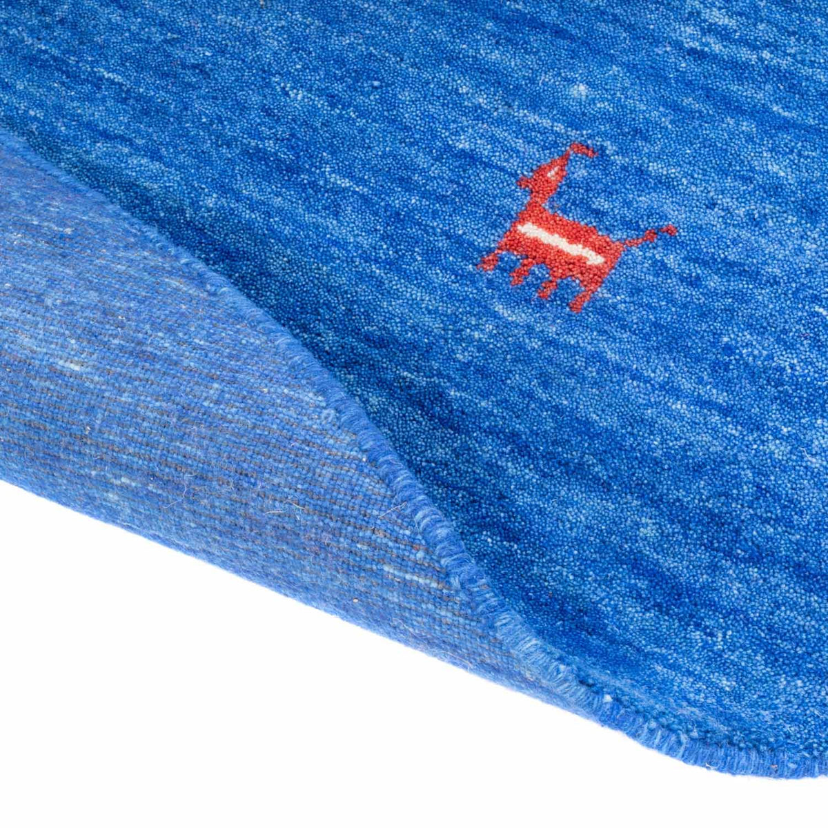 Tapis Gabbeh - Softy ronde  - 250 x 250 cm - bleu