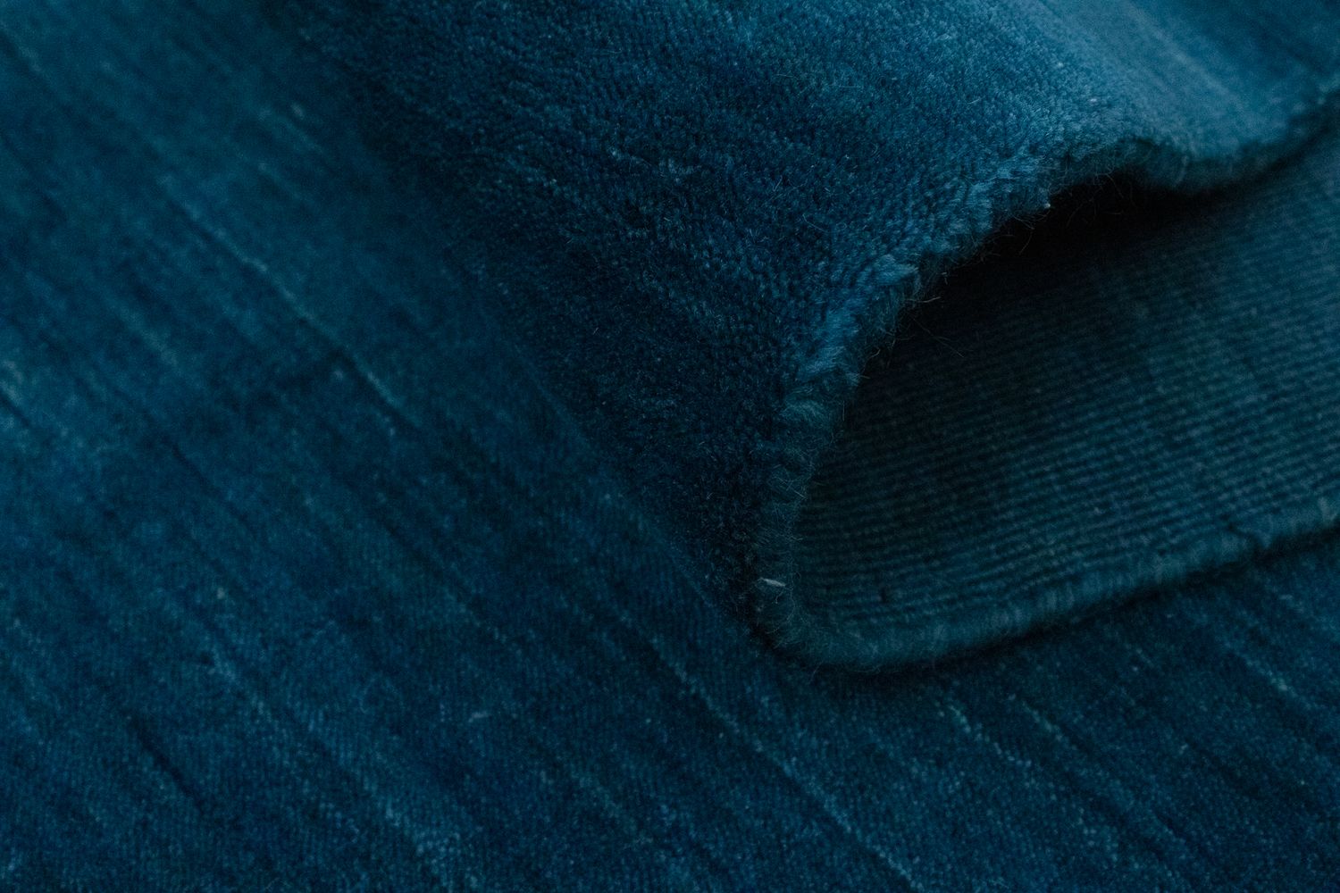 Tapis Gabbeh - Indus - 160 x 90 cm - bleu pétrole