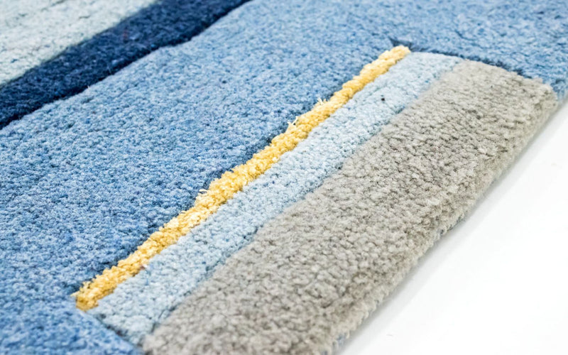 Tapis Népalais - 300 x 200 cm - bleu clair