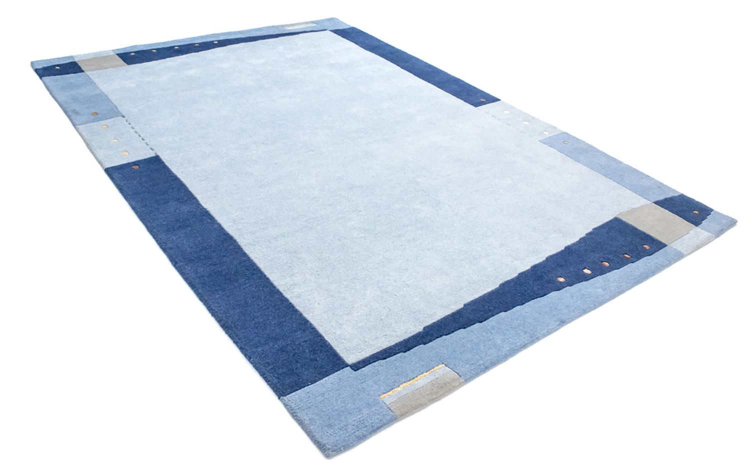 Tapis Népalais - 300 x 200 cm - bleu clair