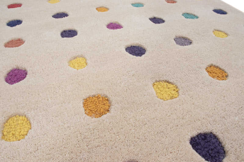 Ground White Multy Tapis en Laine