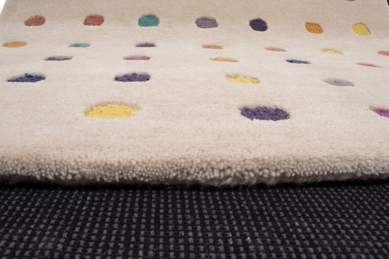 Ground White Multy Tapis en Laine