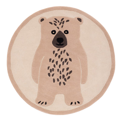 Ours Polaire Tapis Enfant Rond